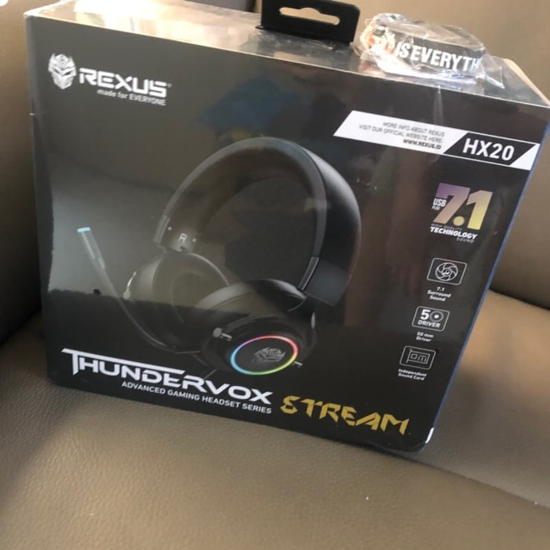 Rexus Thundervox HX20 RGB USB 7.1 Gaming Headset ORIGINAL