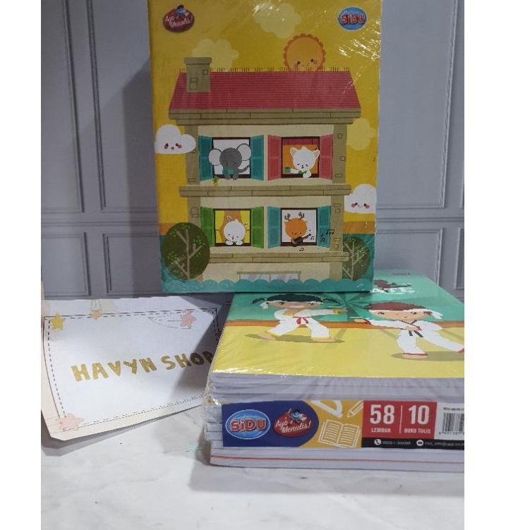 

KASIMURAH (10pc) buku tulis merek SIDU isi 58 lembar/buku tulis