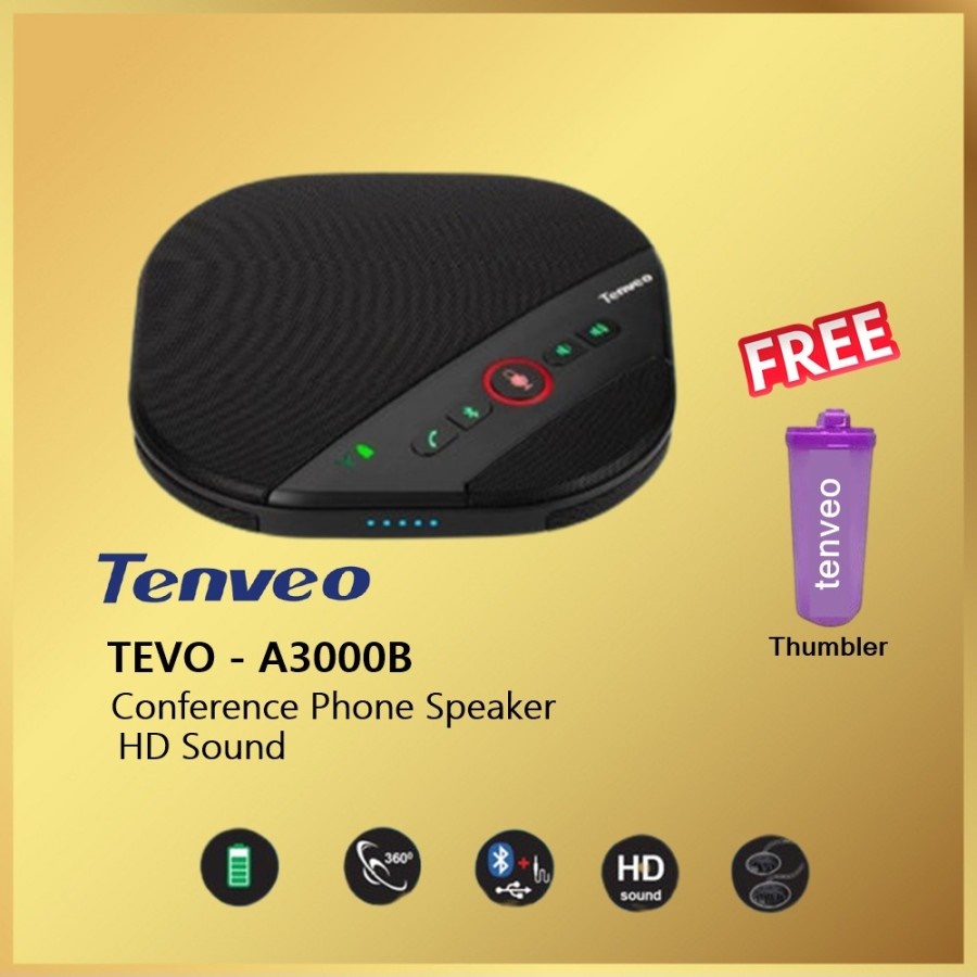 TENVEO TEVO-A3000B Speaker Bluetooth Usb Phone Call converence A3000 B