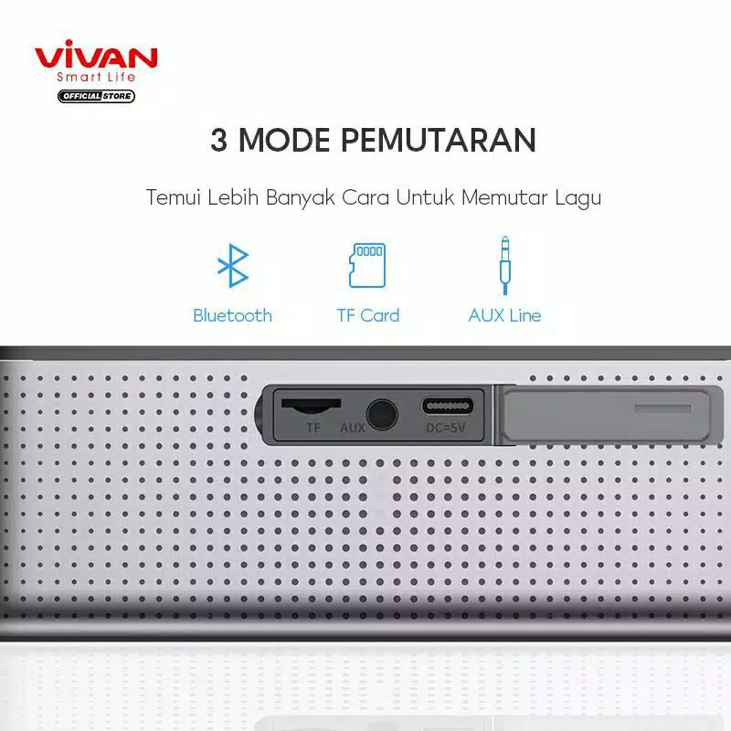 Vivan VS10 Waterproof IPX7 Ultrabass Bluetooth Speaker