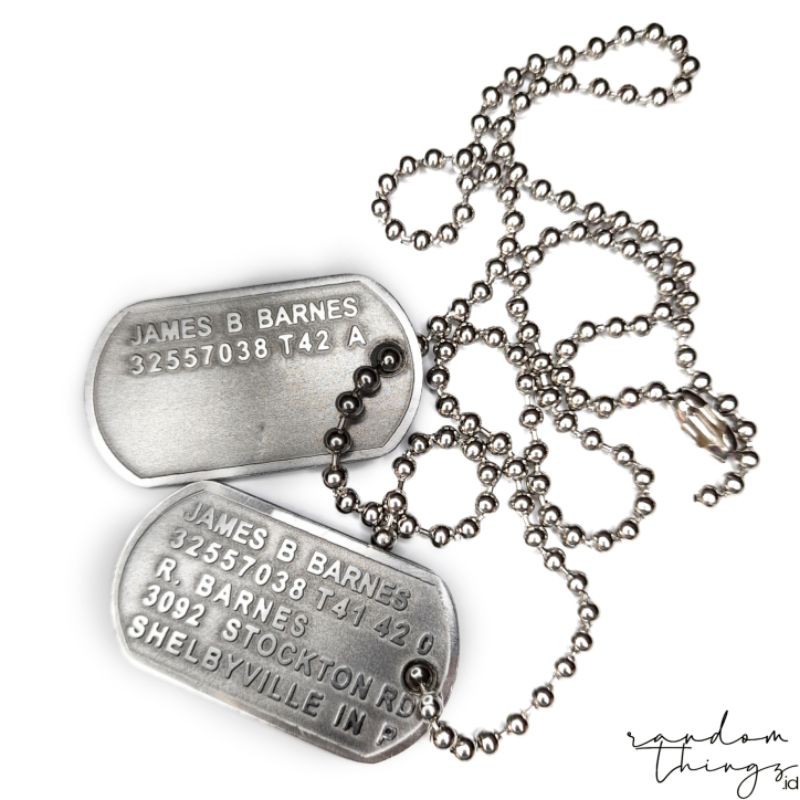 Bucky Barnes Military Dog Tag