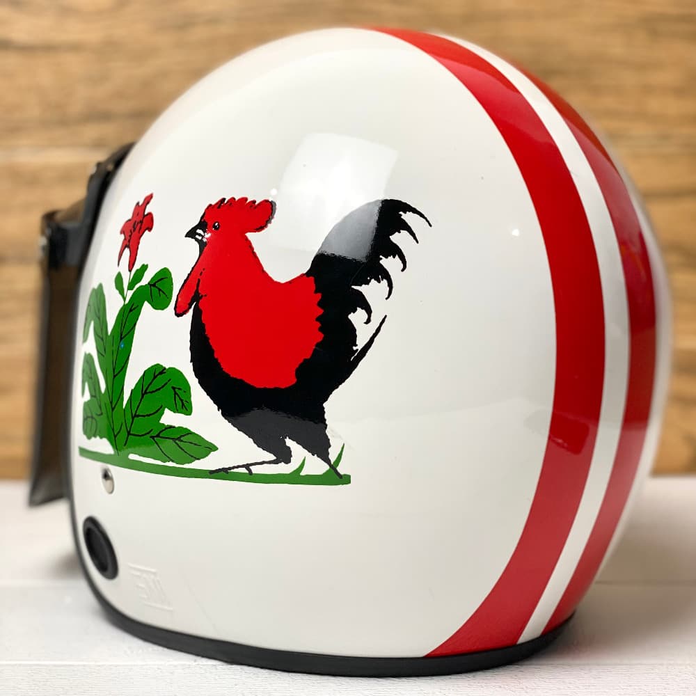 Helm Bogo Retro Motif Ayam Dewasa SNI