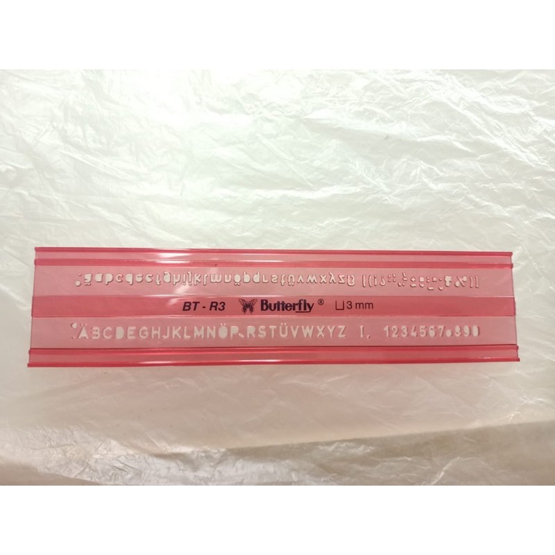 

Butterfly Sablon Huruf 3mm BT R3