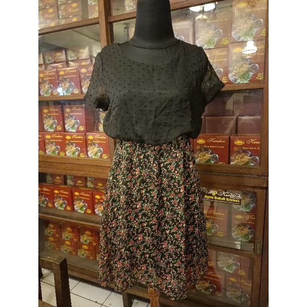 Dress bunga sifon