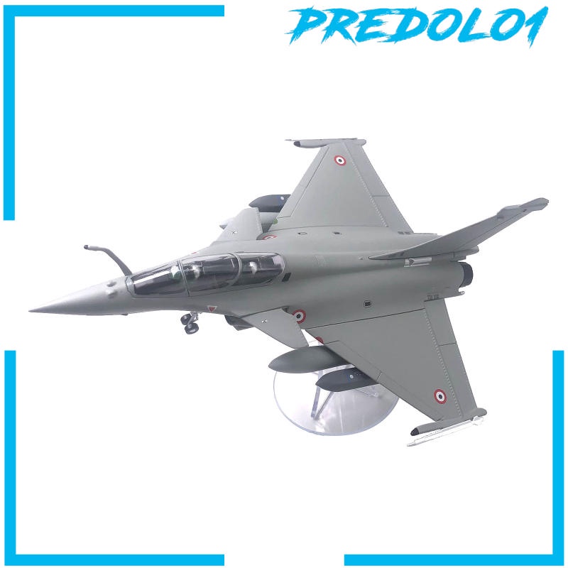 (Predolo1) Miniatur Diecast Pesawat Tempur Rafale Skala 1 / 72 Bahan Alloy Dengan Stand