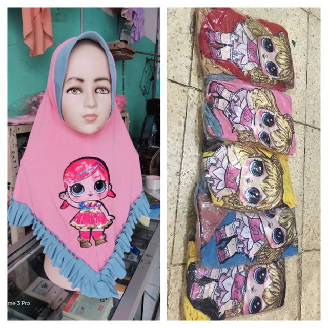 Jilbab lol anak led + musik