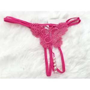 Jual Gstring CD Wanita Seksi Sexy Open Crotch Mutiara Murah Import T50 VA1105 Berkualitas