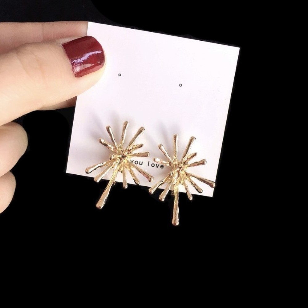 Anting Klip Tanpa Tindik Bahan Metal Warna Emas Untuk Wanita