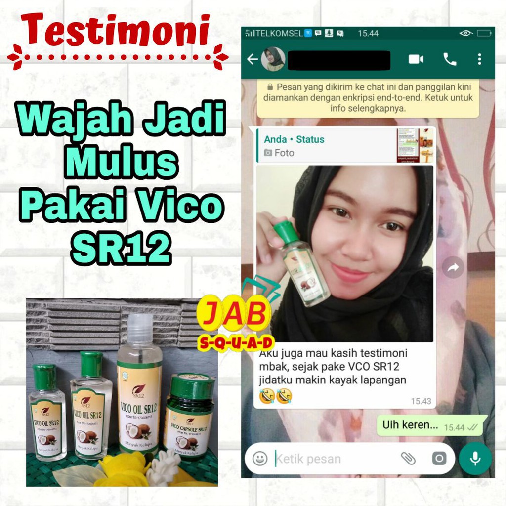 Minyak Kelapa Asli Vco Sr12 Untuk Kulit Penghilang Bekas Luka Jerawat Cacar Di Wajah Kering 60 Ml Indonesia