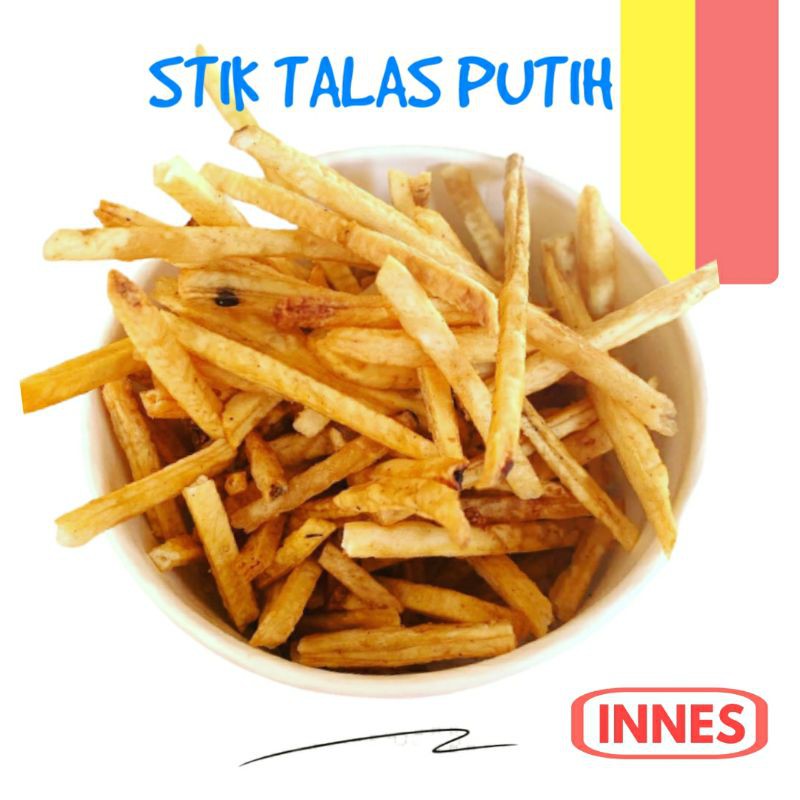 

250Gr Stik Talas Putih / Stick Keripik Talas By Innes / Keripik Keladi