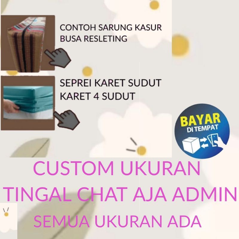 PROMO SPREI KARET SUDUT   SEMUA UKURAN ADA  TINGGAL CHAT  (  BONUS SARBAN SARGUL )