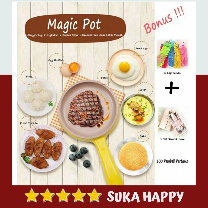 Alat masak elektrik serbaguna Teplon elektrik Wajan listrik Teflon