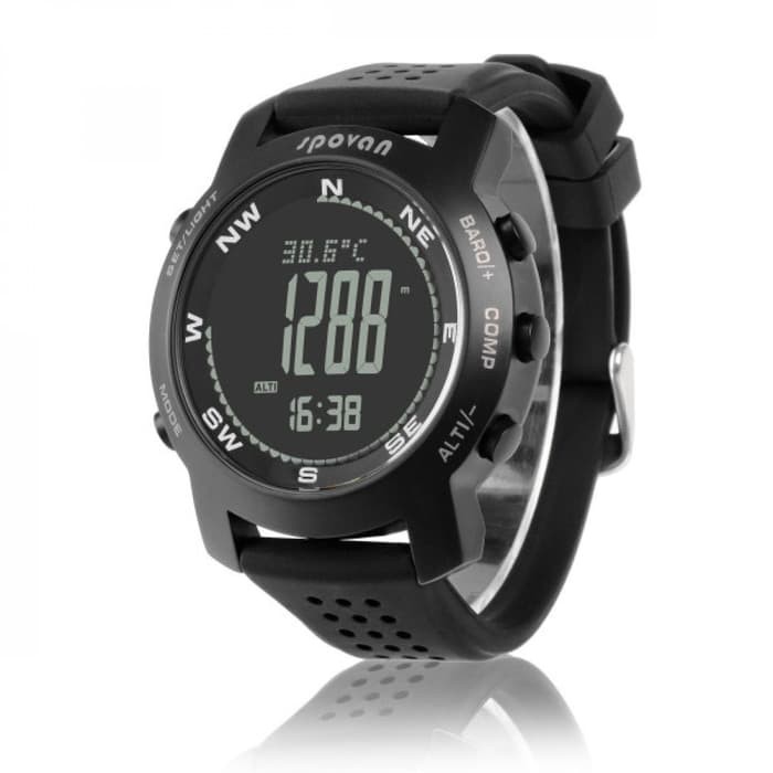 Paling Laris Jam Tangan Spovan Bravo Plus Sport Outdoor Barometer Altimeter compass Freonk