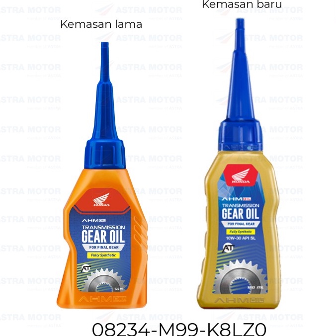 OLI GARDAN TRANSMISSION SCOOTER GEAR OIL AHM GEAR OIL SYNTHETIC 120 ml 100% Original Product