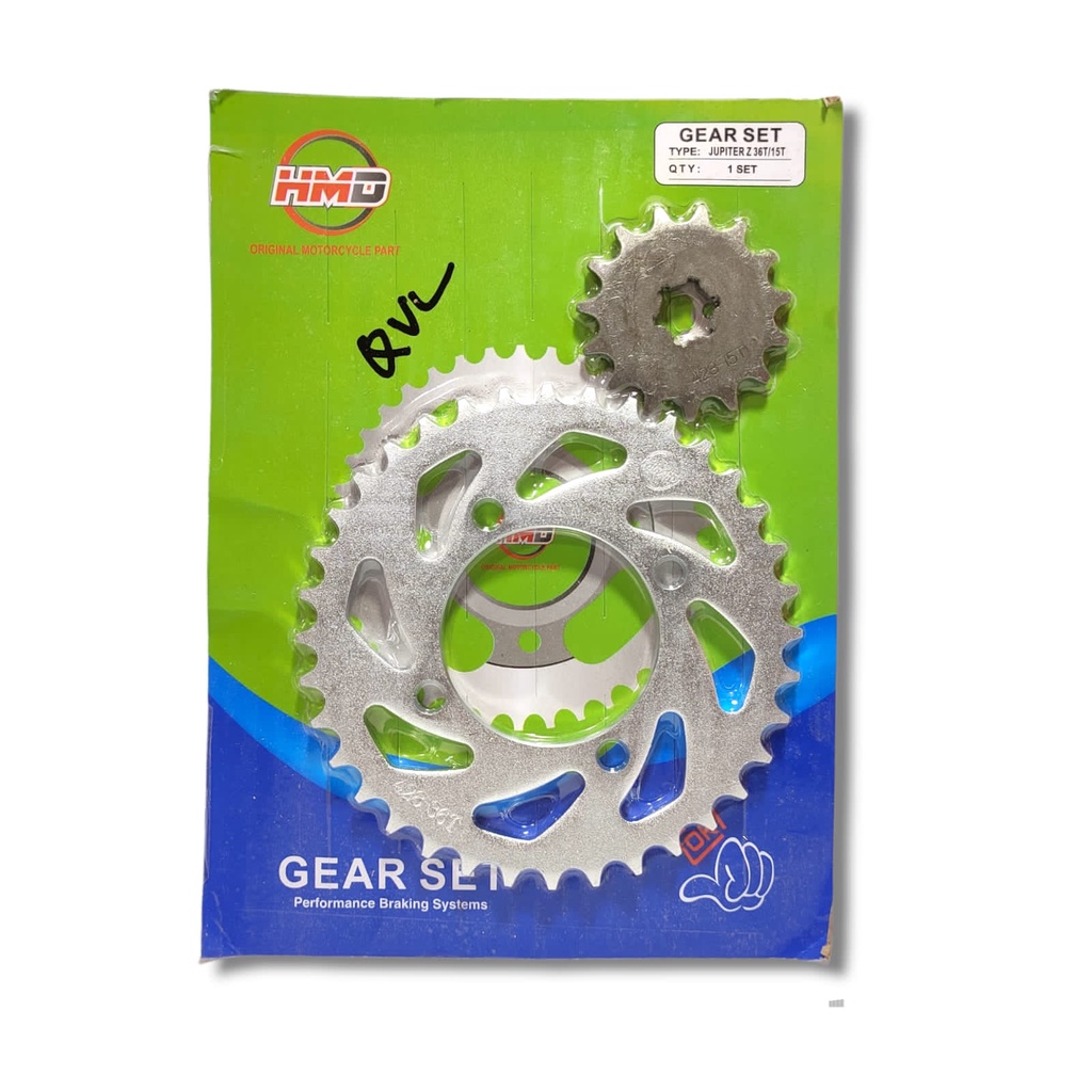 GEAR PAKET GIR DEPAN BELAKANG JUPITER Z 36T 15T 5TP GOOD QUALITY