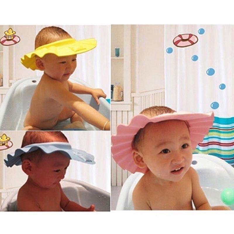 BABY SHOWER CAP / TOPI KERAMAS ANAK BAYI MANDI ( TANPA TUTUP KUPING) (BIC)