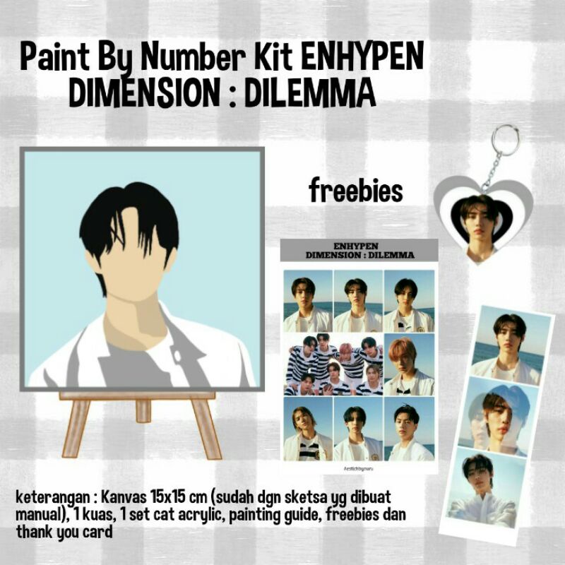 Jual Paint By Number Kit ENHYPEN DIMENSION : DILEMMA | Shopee Indonesia
