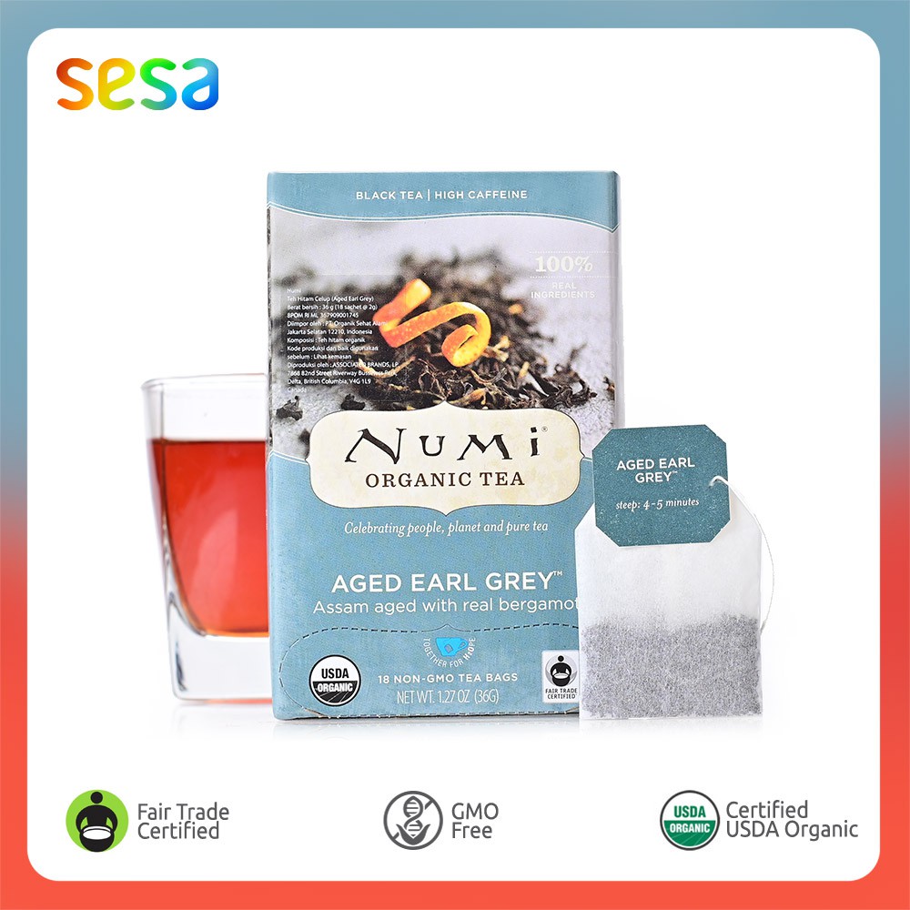 

NUMI TEA Organic Aged Earl Grey 36gr - Teh NON-GMO
