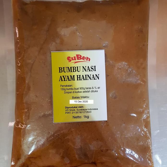 

Promo Terbatas - Bumbu Nasi Ayam Hainan 1Kg