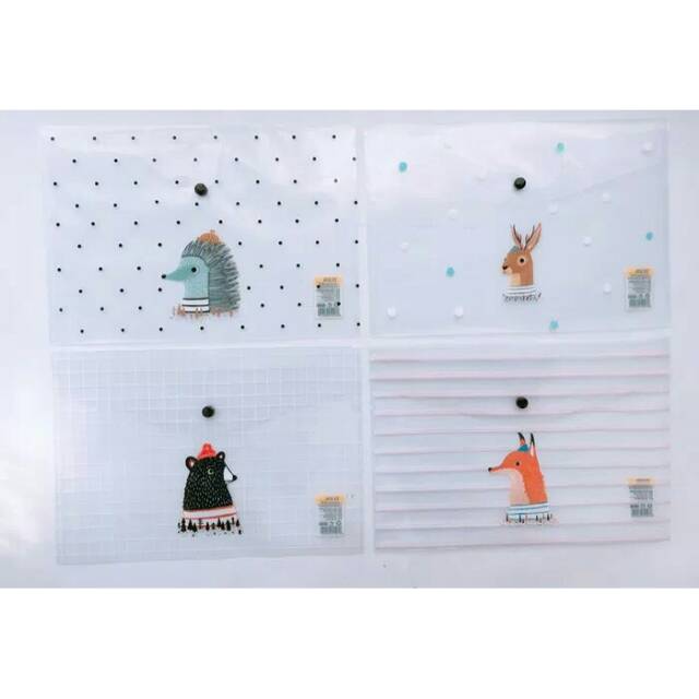 

Map A4 Plastik Animal Transparan Polkadot Garis