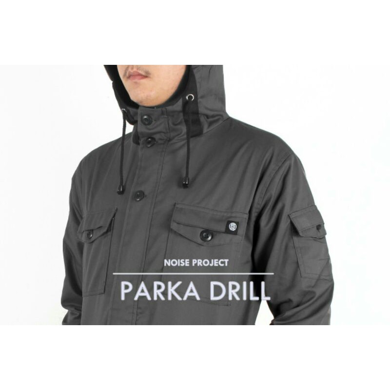 Jaket Parka Pria Jaket Parka Drill Noise