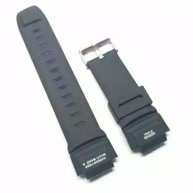 STRAP TALI JAM TANGAN CASIO PROTREK PRG-270 / PRG270 / PRG 270 HITAM TALI KARET RUBBER CASIO PROTREK