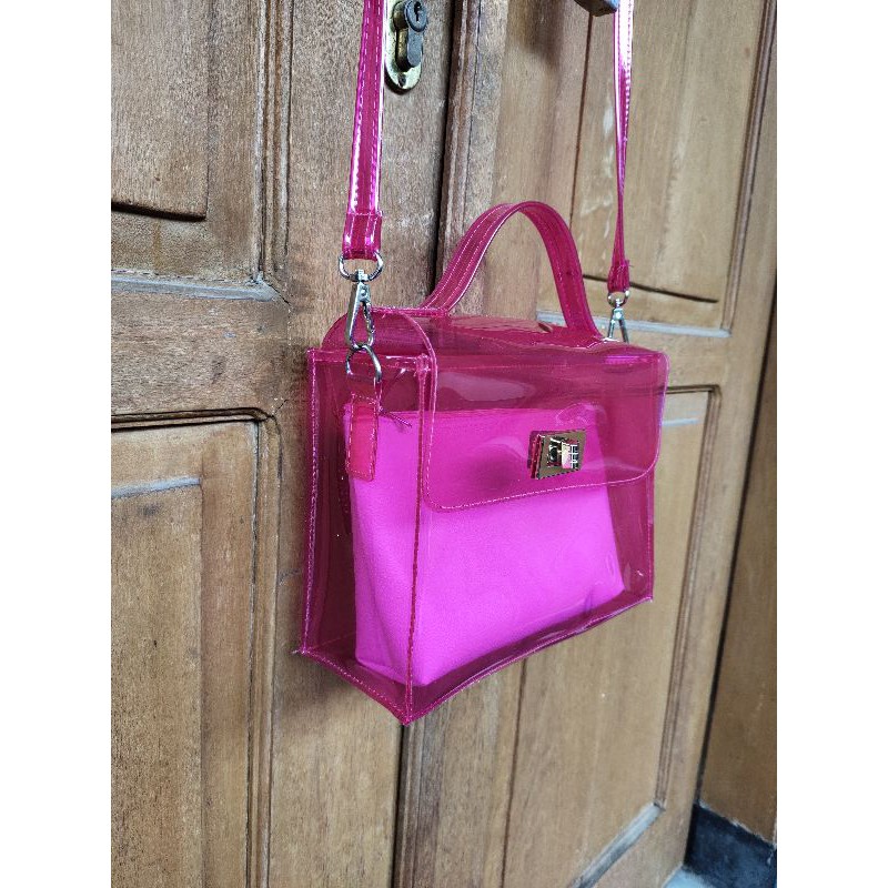 Tas mika pvc Slempang / Slingbag ( Aya )