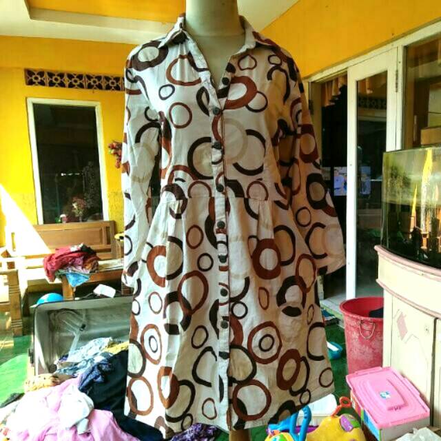 Dress kemeja merk Dual