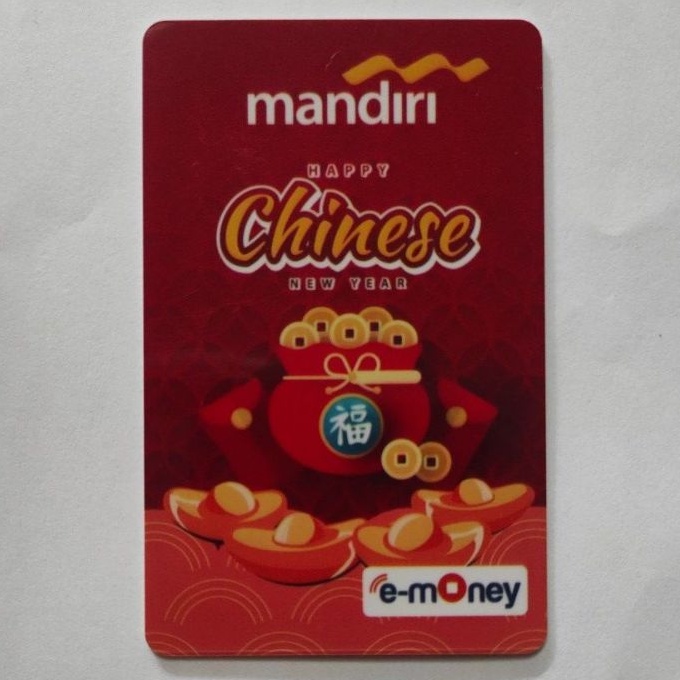 eMoney Mandiri Imlek/ Happy Chinese New Year Edition Year 2022 ORI /Like eTOLL eMONEY Tapcash or Brizzi