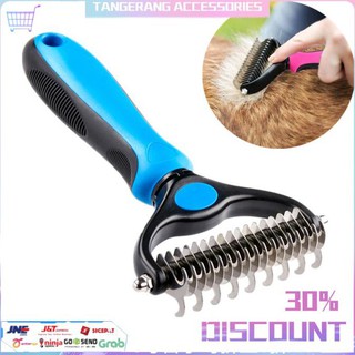 Jual Pet Grooming Toolsundercoat Rake For Cats Dogs Safe Dematting Comb Biru Big Indonesia Shopee Indonesia