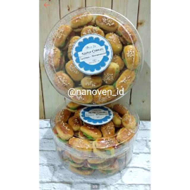 

Nastar Burger Toples Besar
