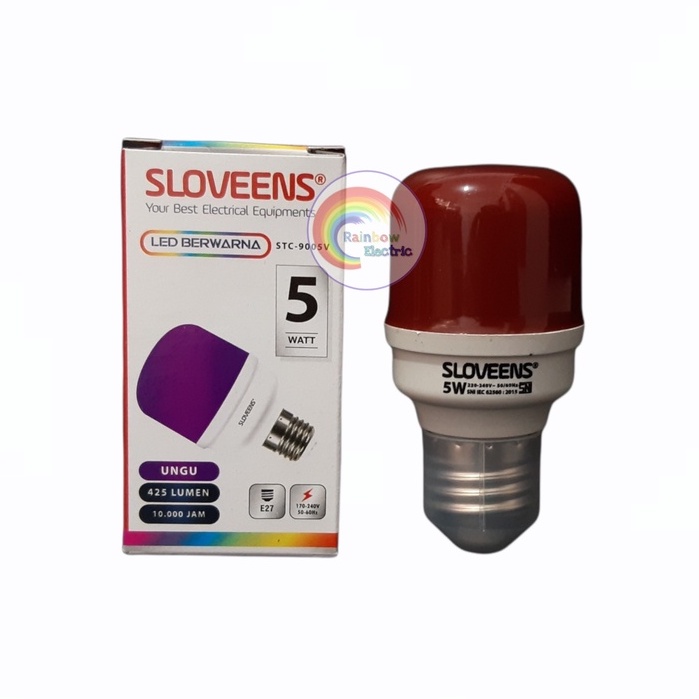 Sloveens Lampu LED 5 Watt Warna Warni / Lampu Dekorasi