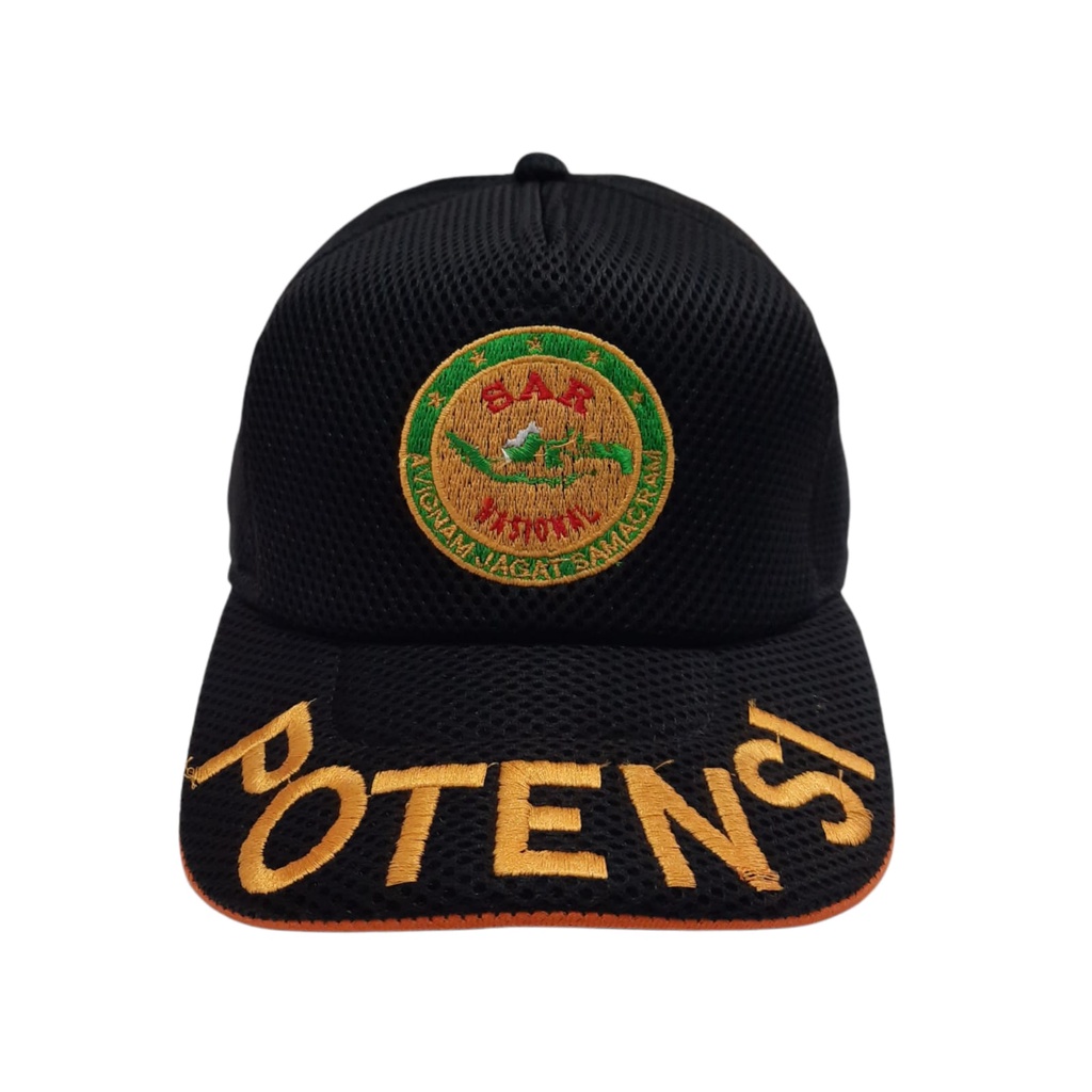 Topi Lapangan Dobelmesh Hitam Rescue, Sar Nasional, Potensi Sar, Basarnas