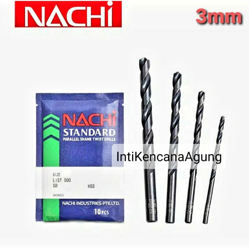 Mata Bor Besi NACHI 3mm bor beton bor besi
