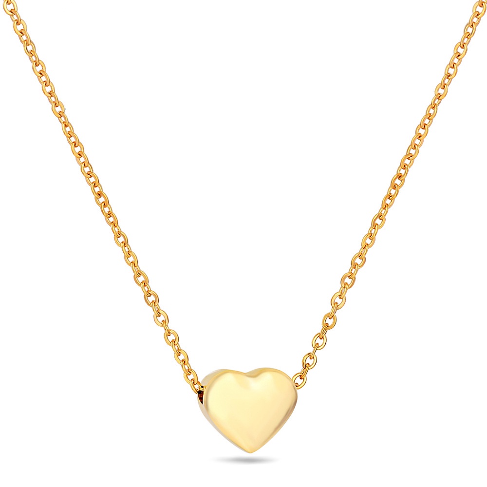 Bisa Cod Kalung Kadar 375 Emas Asli Kalung Cinta Wanita Anti Karat Tahan Air 7271k3