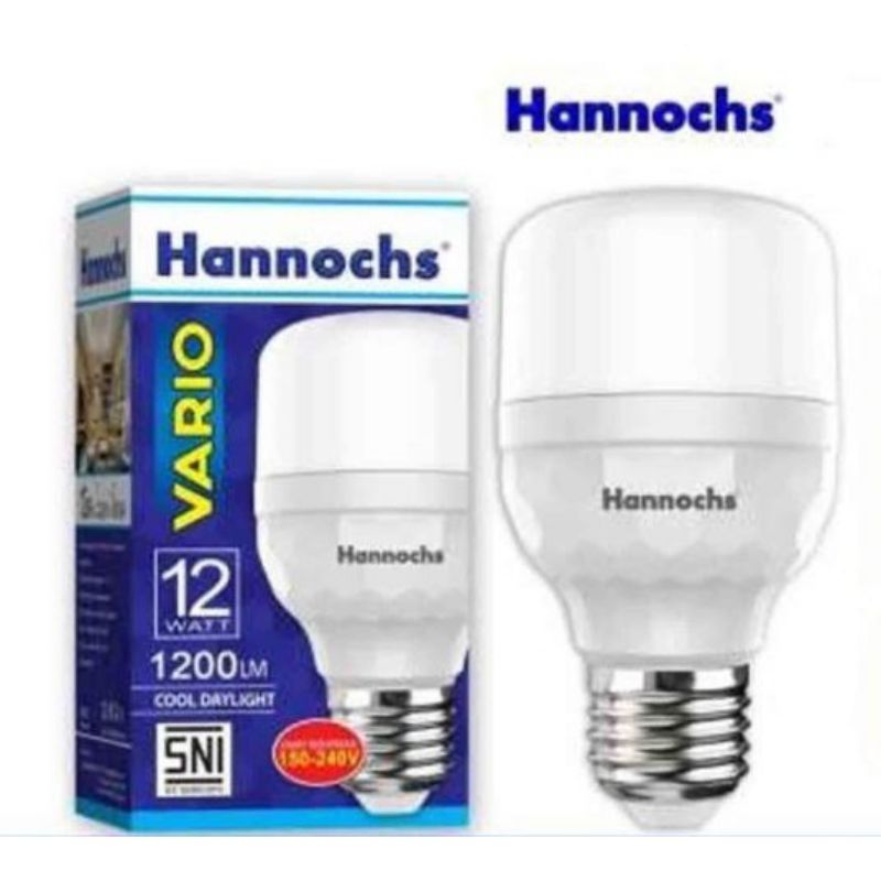 Lampu led hannochs vario 12 watt nyala putih