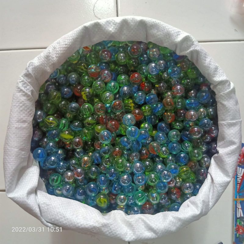 Kelereng Mata Kucing 100 pcs