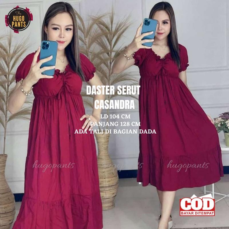 Daster Panjang Motif Rayon Terlaris Daster Serut Dada Casandra Bali Kekinian Bahan Rayon Polos Wanit