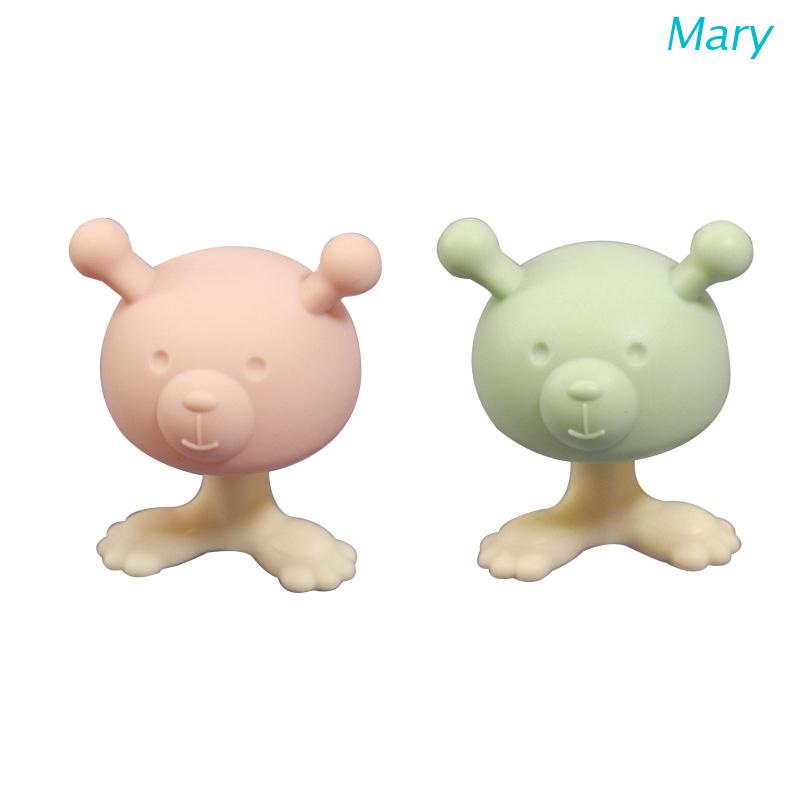 Mary Mainan Teether Bayi Laki-Laki / Perempuan Motif Kartun Bahan Silikon