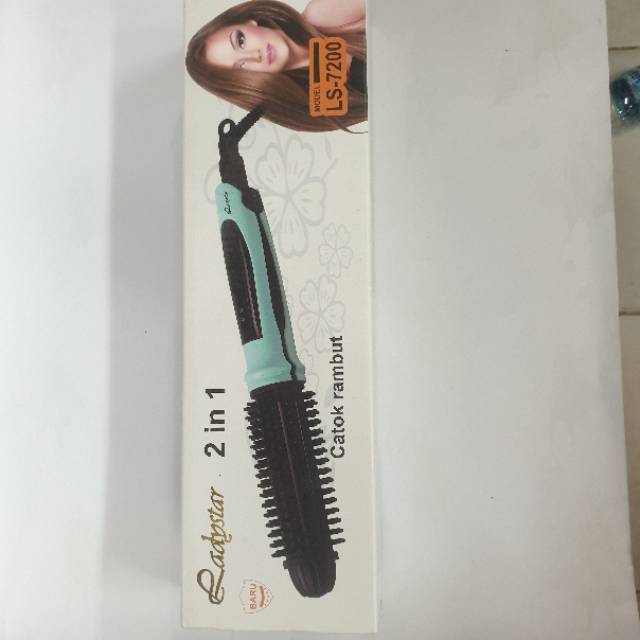 Catokan Rambut Ladystar LS-7200 Alat Catok Salon Sisir  2in1 Curly Keriting  Dan Rebonding Lurus