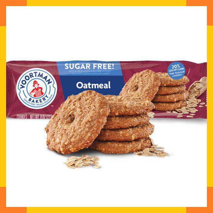

Voortman Bakery Sugar Free Oatmeal Cookies Kue Kukis Gandum Belanda