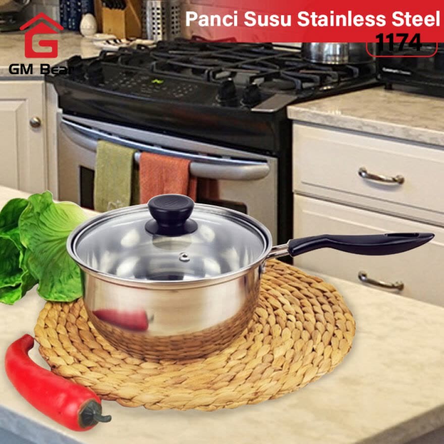 GM Bear Panci Susu Stainless Steel / Milk Pan 1174 - 16 cm