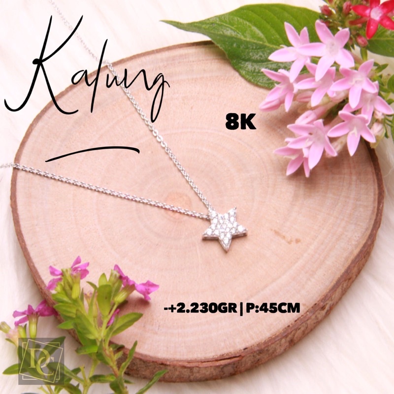 Kalung koye siem serut model bintang p:45cm 2.23gr 8k-rb