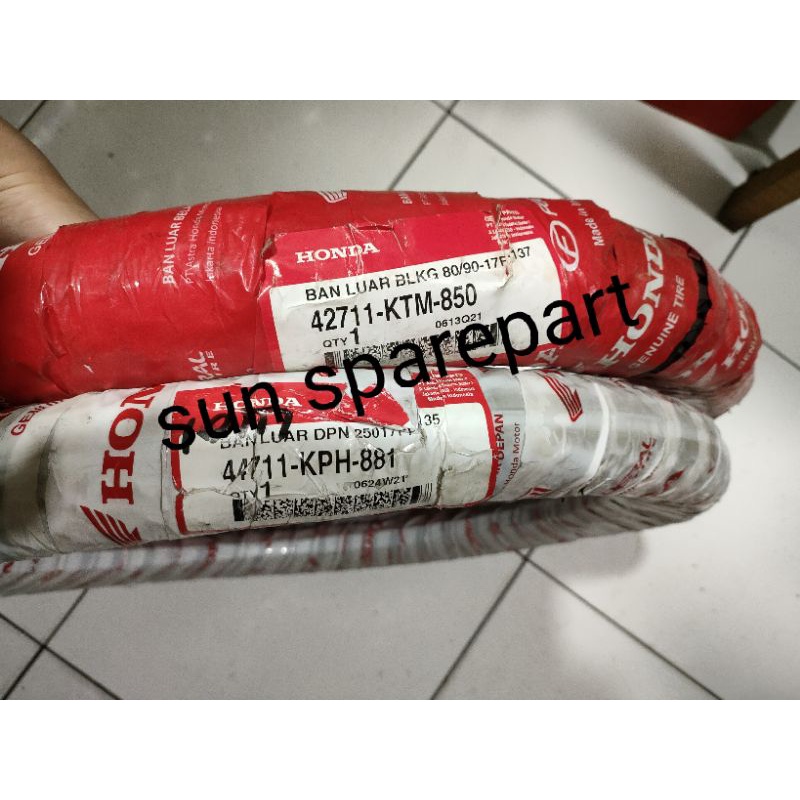 Sepasang Ban luar Honda Federal depan belakang Supra x Supra x125 Supra fit new Revo fit Revo lama R