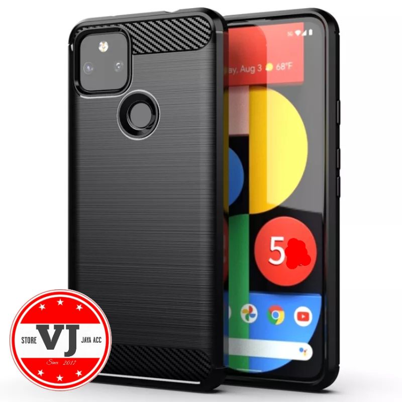 Softcase Carbon Fibre Silikon Google Pixel 5 Case Cover Casing Pixel5