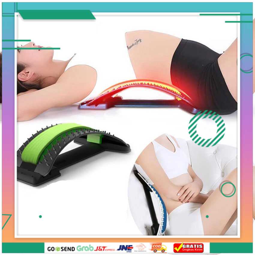 (BISA COD) FTIHSHP Sandaran Lumbar Spinal Support Terapi Sakit Pinggang - H00310