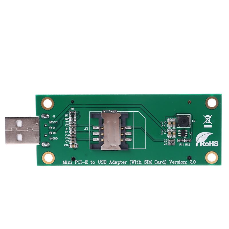 Btsg Kartu Adapter Mini PCI-e Wireless WWAN Ke USB Dengan Slot SIM Card Untuk