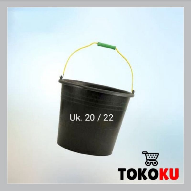 EMBER COR HITAM 20 ANTI PECAH/EMBER BANGUNAN/EMBER PLASTIK KARET HITAM