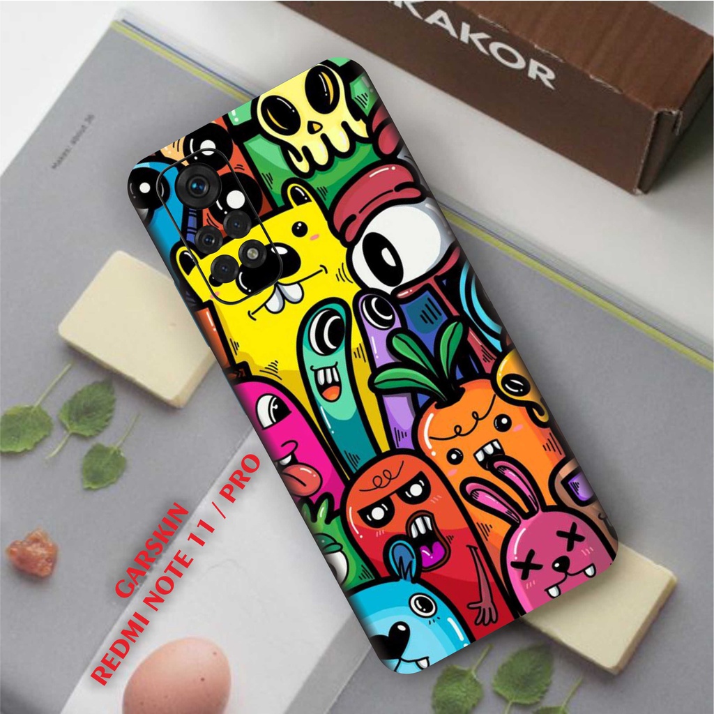 COD GARSKIN REDMI NOTE 11 // GARSKIN REDMI NOTE 11 PRO  MOTIF GRAFITY ISI 2PCS FREE CUSTOM