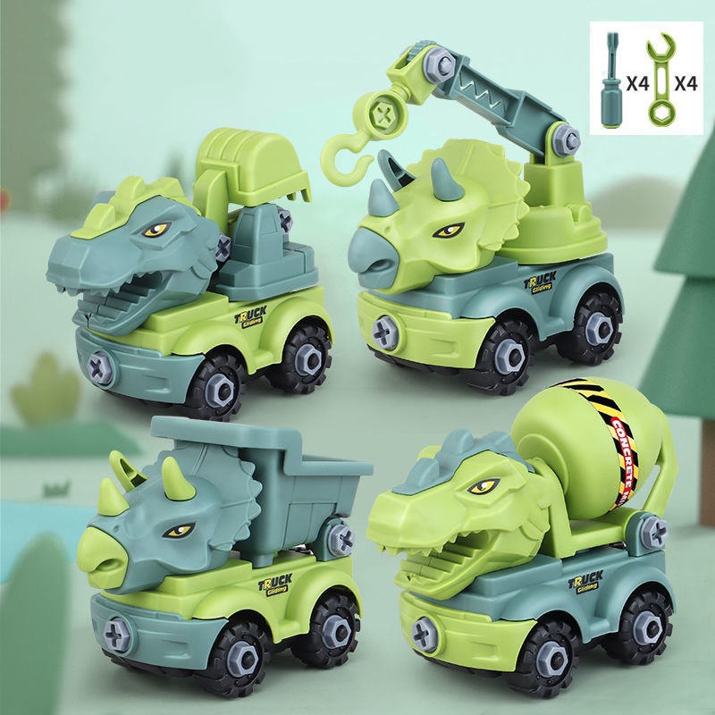 Mainan Truk Excavator Dinosaurus Untuk Hadiah Natal Anak